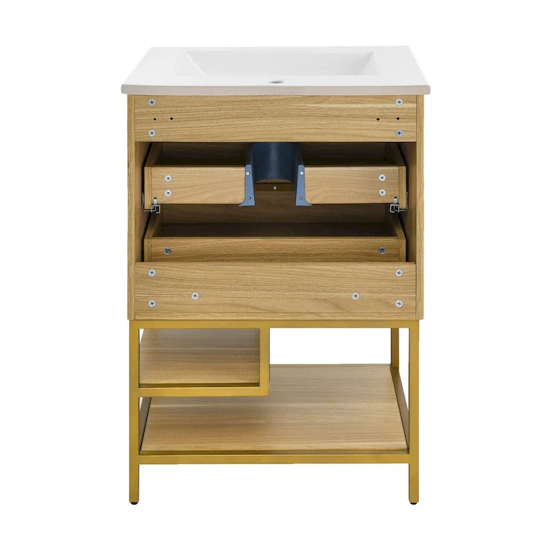 Carre 24 Bathroom Vanity in Oak