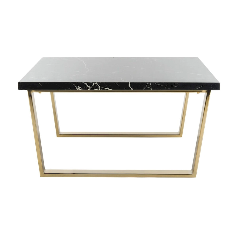 SAFAVIEH Bea Black/ Brass Square Coffee Table - 31.5 x 31.5 x 15.8 - 32Wx32Dx16H