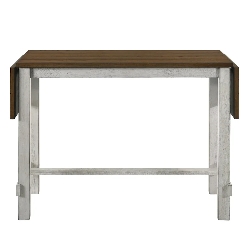 Farmhouse Wood 5-Piece Counter Height Dining Table and Stool Set