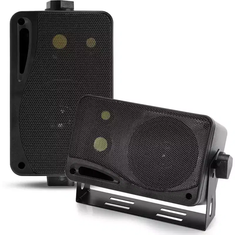 Pyramid 2022SX 3-Way Mini Box Speakers  Black