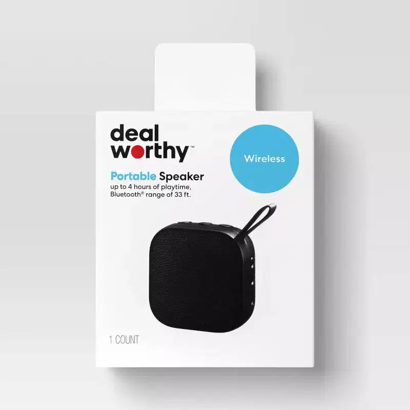 Rechargeable Battery Speaker - dealworthy™ Black