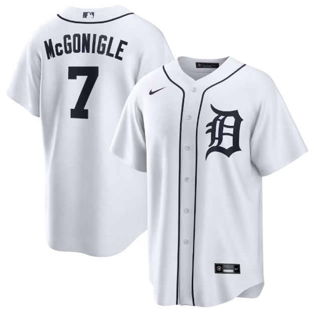 Detroit Tigers Kevin McGonigle White Home Replica Jersey