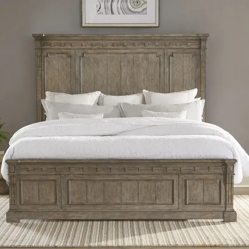 Town & Country Dusty Taupe Panel Bed