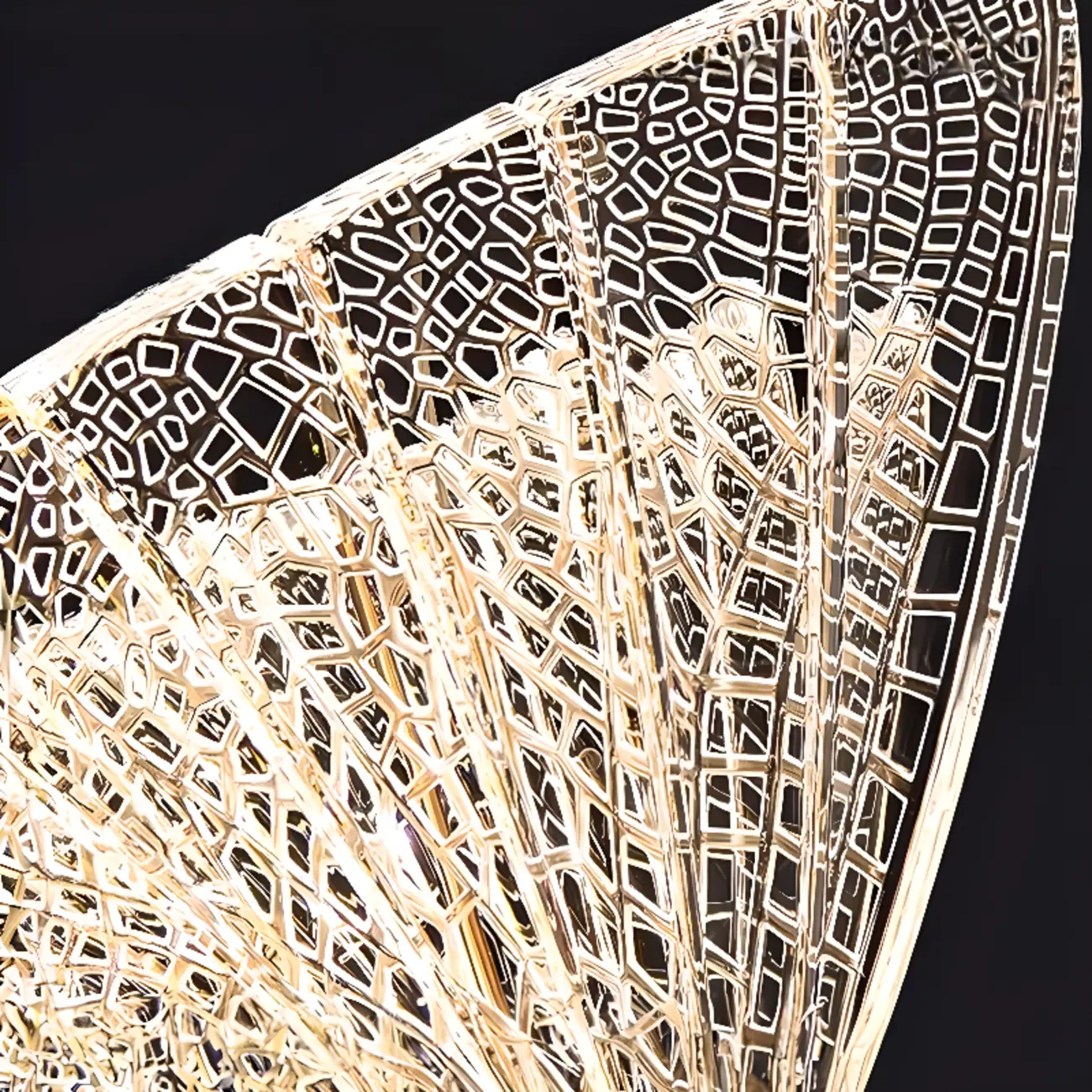 Modern Crystal Linear Butterfly Chandelier Light with Remote