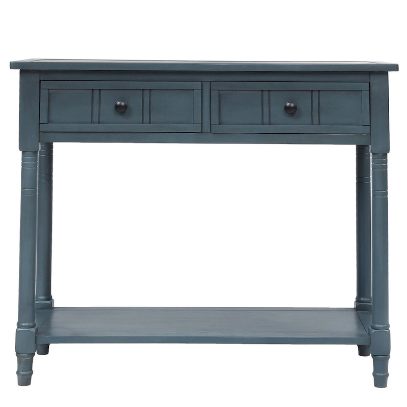 Daisy Series Console Table with 2 Drawers and Bottom Shelf