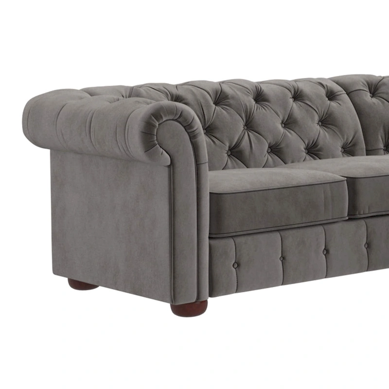 Gdansk 5-Seat L-Shaped Chesterfield Sectional Sofa