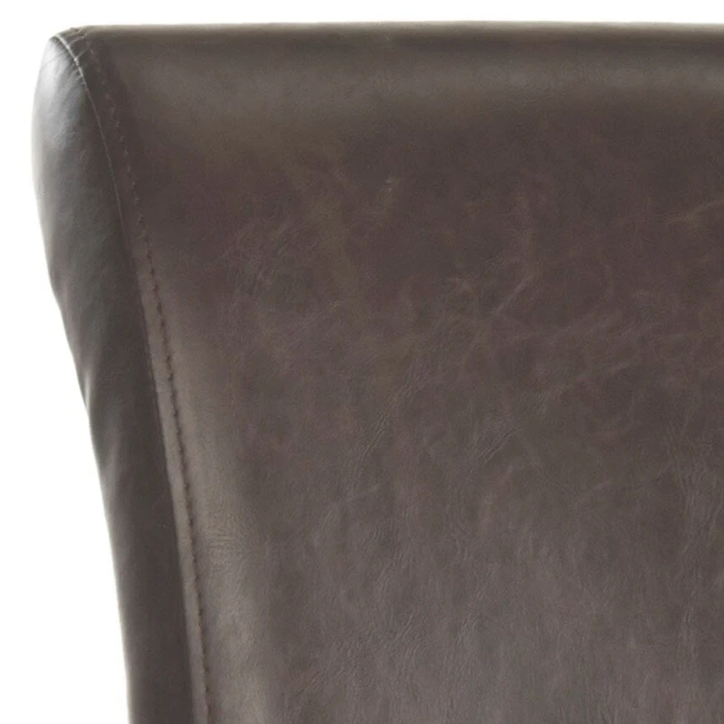 SAFAVIEH Jenelle Black Faux Leather 23-inch Counter Stool - 18.7 W x 23 D x 36.4 H - 19Wx23Dx36H