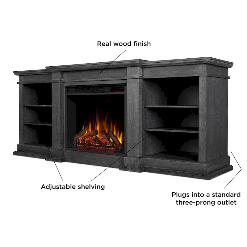 Fresno 72 Media Electric Fireplace by Real Flame