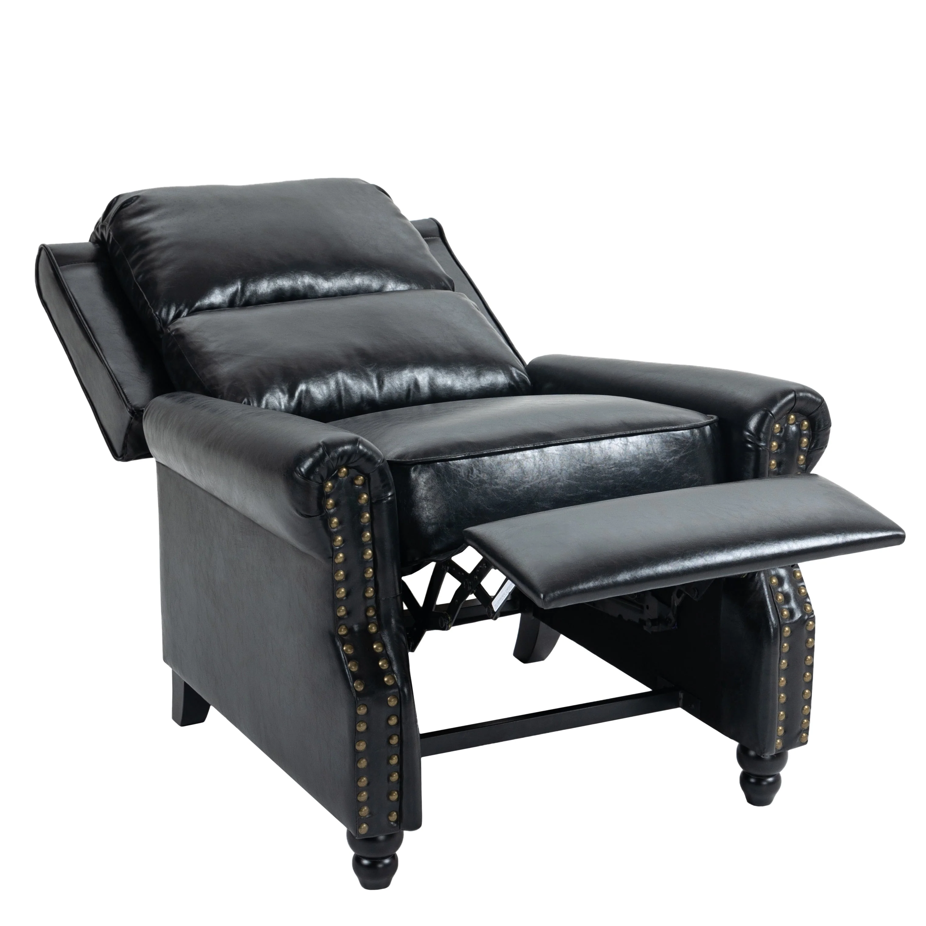 Manual Pushback Recliner Chairs with Nailhead Trim
