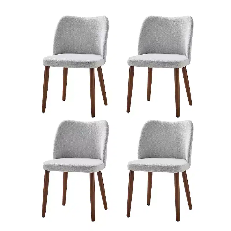 Elisa Mid-century Modern Upholstered Dining Chair Set of 4| ART OF LIVING DESIGNS