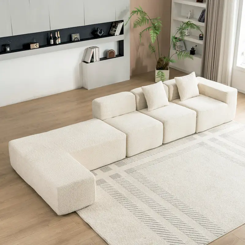 Sectional Sofa Full-compressed Sofa Couch Free-combined Sofa