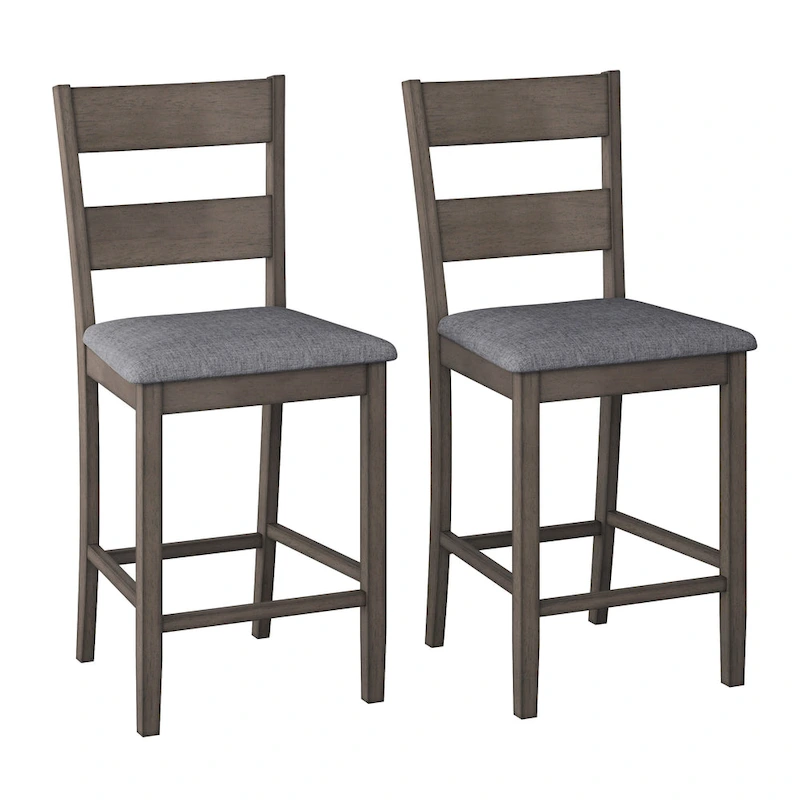 Set of 2 Tuscany Upholstered Counter Height Dining Chair