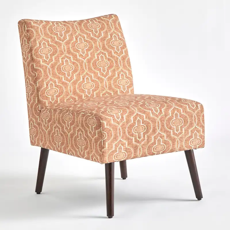 Mid-Century Accent Chair, Multi-Color, Fabric/Velvet, 1-Person