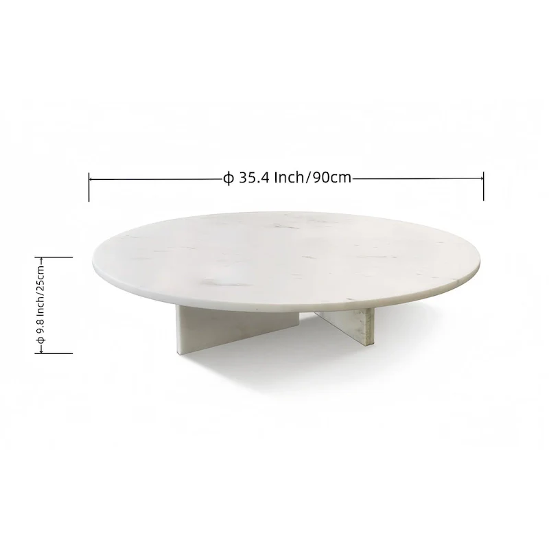 35.4  Natural Marble Stone Coffee Table
