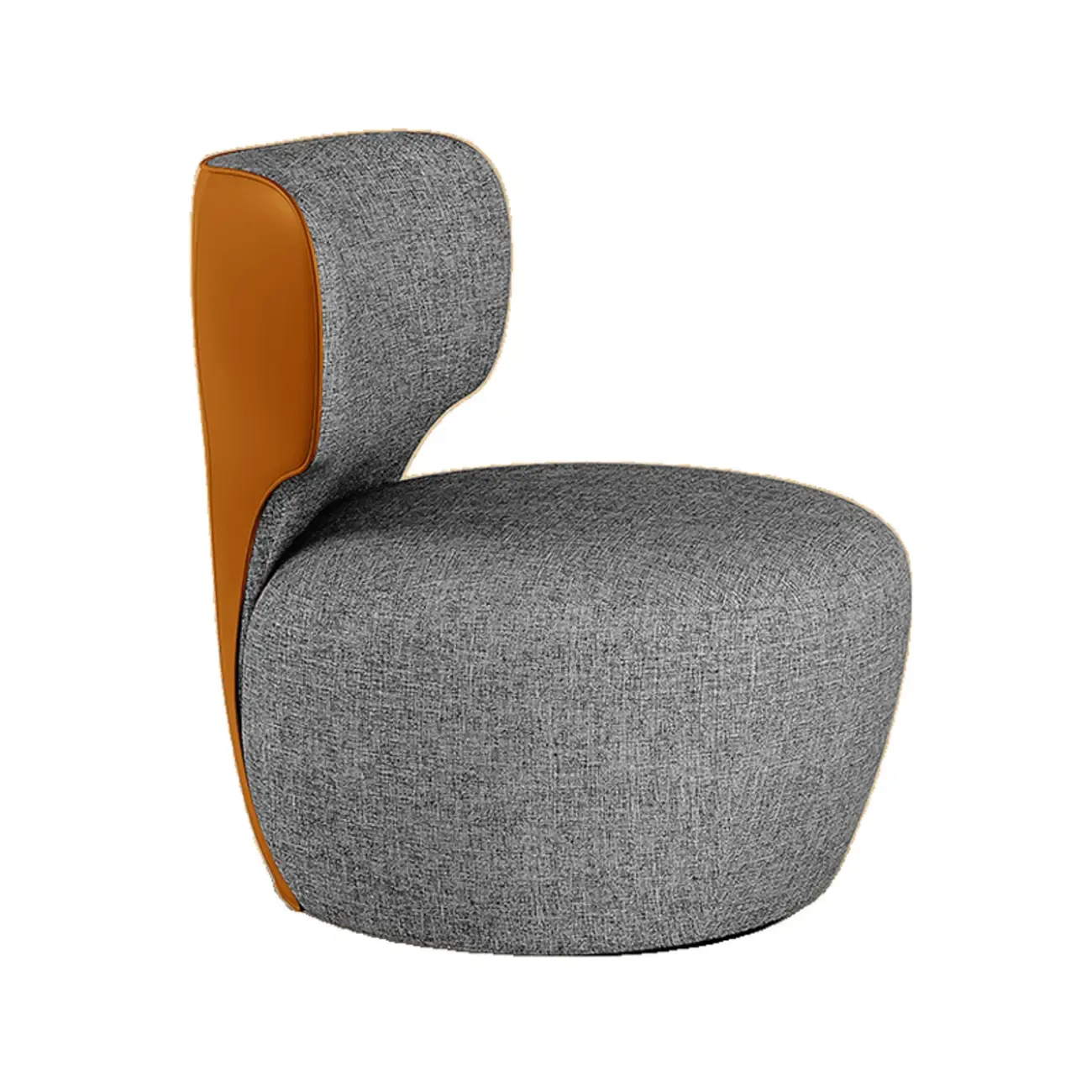 Glam Fabric Swivel Accent Chair with Scratch Resistant