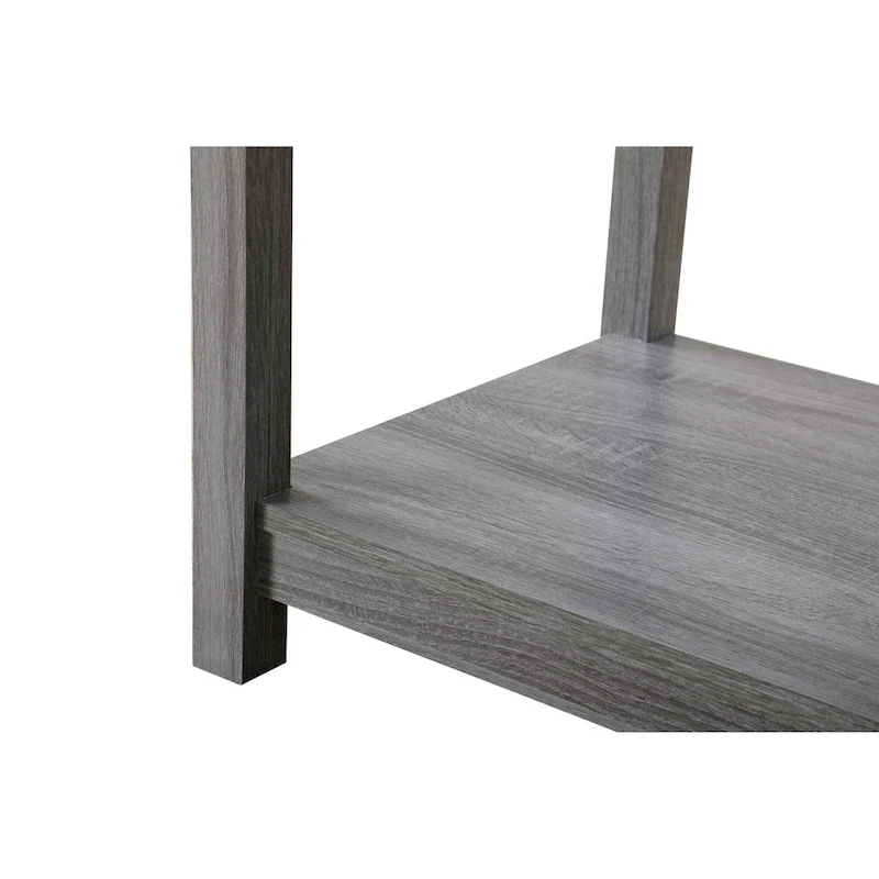 Wooden Nightstand with Drawer and Shelf