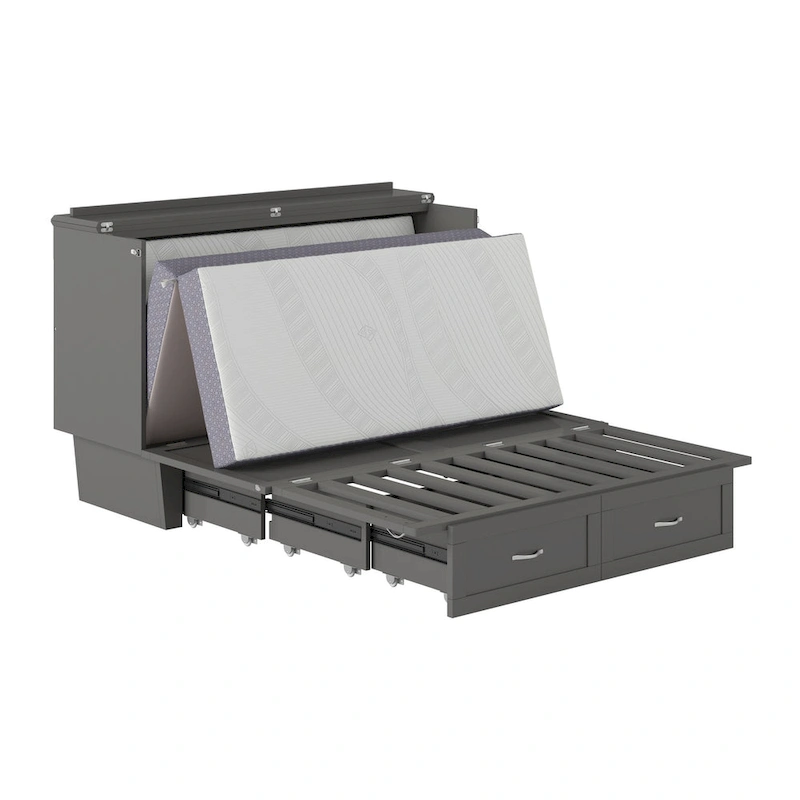 Chelsea Queen Murphy Bed Chest with Mattress