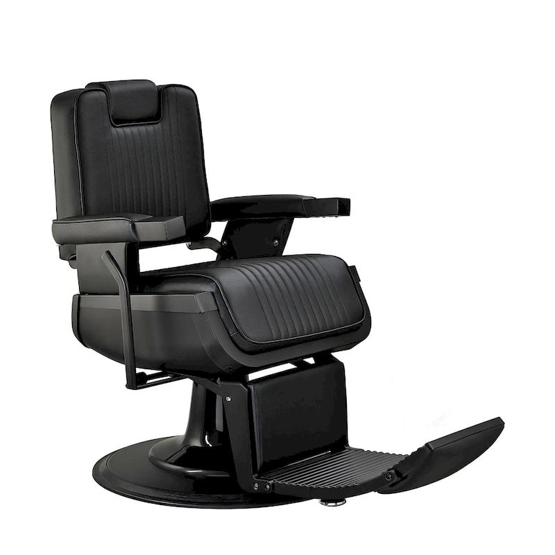 SHERMAN Heavy Duty Barber Chair Reclining Barbershop Styling Chair, Black