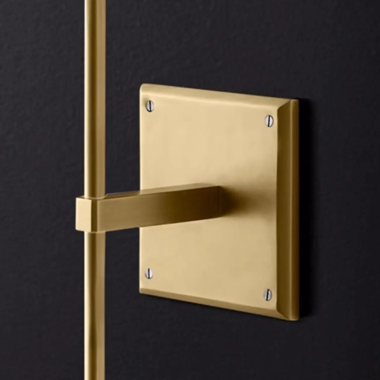 Modern Gold Bathroom Vanity Light with Clear Glass Shade