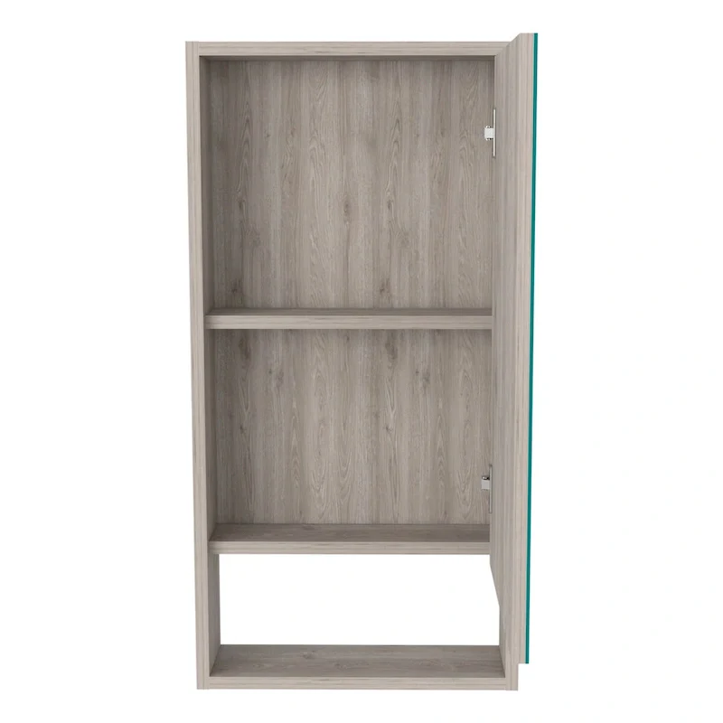 Medicine Cabinet Irvine, One External Shelf, White Finish,High quality and durable