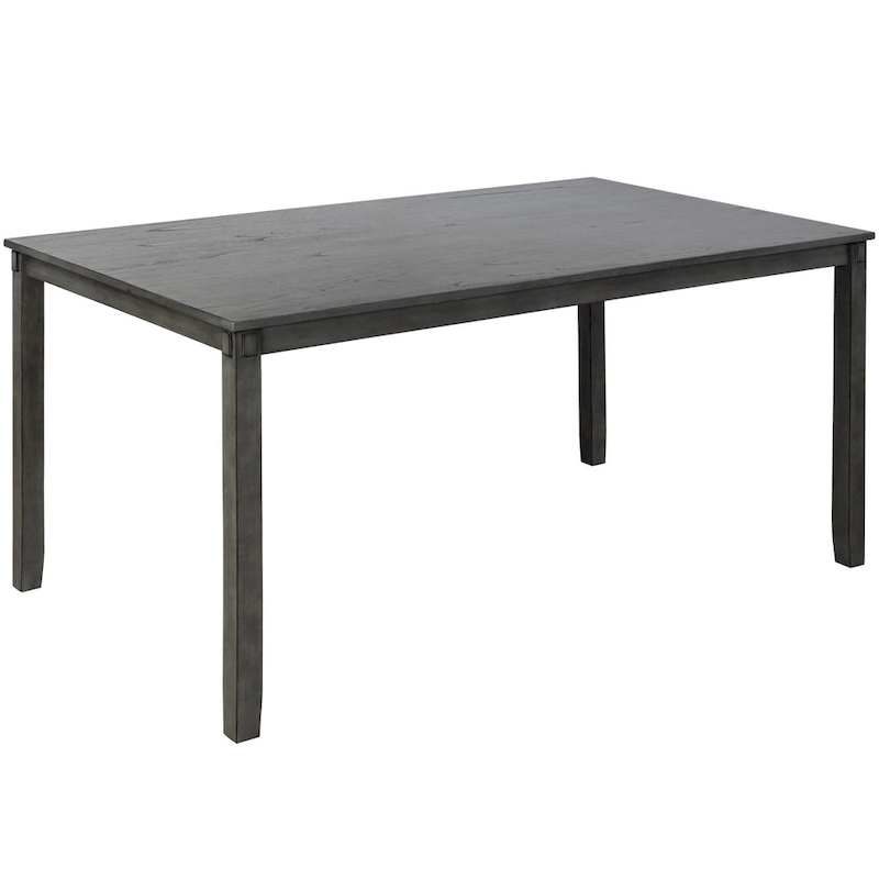 6-Piece Wooden Kitchen Dining Table Set with 4 Chairs and Bench