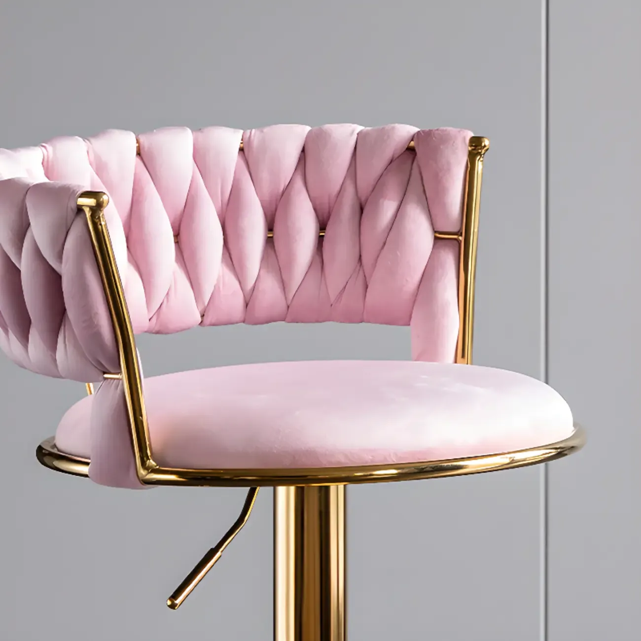 Modern Velvet Swivel Adjustable Bar Stools