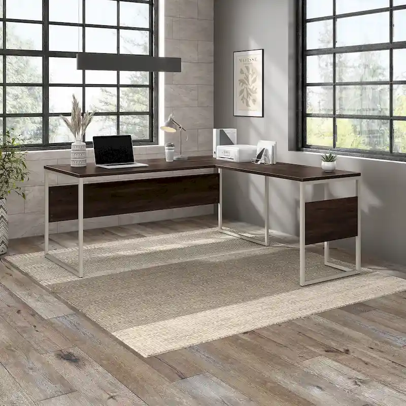 72W x 30D L Shaped Table Desk