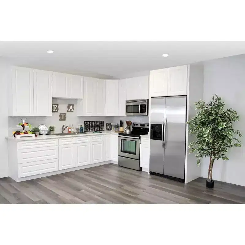 CASAINC 18 in. W x 24 in. D x 34.5 in. H Base Kitchen Cabinet with 3 Soft-Close Drawers  RTA Plywood Cabinets