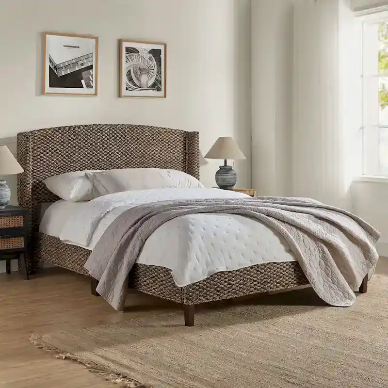 Ludwig Traditional Standard Bed with Wingback Design by HULALA HOME