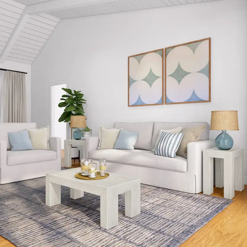 Plank and Beam Modern Rectangular Coffee Table - 40  x 20