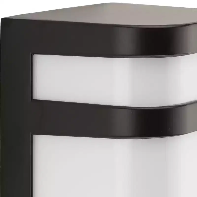 Progress Lighting Valera 1-Light LED Wall Lantern, Brushed Nickel, Matte White Acrylic Shade