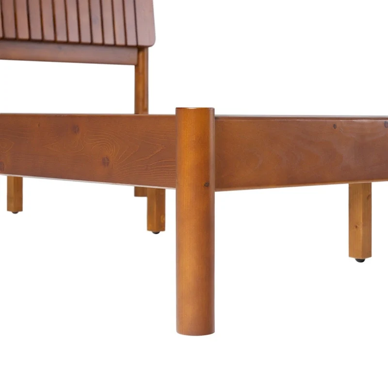 Middlebrook Designs Slatted Headboard Modern Queen Bed