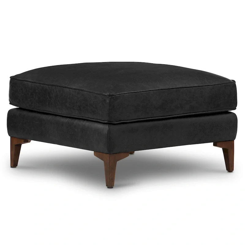 Poly & Bark Essex Ottoman - Full Grain Genuine Italian Leather