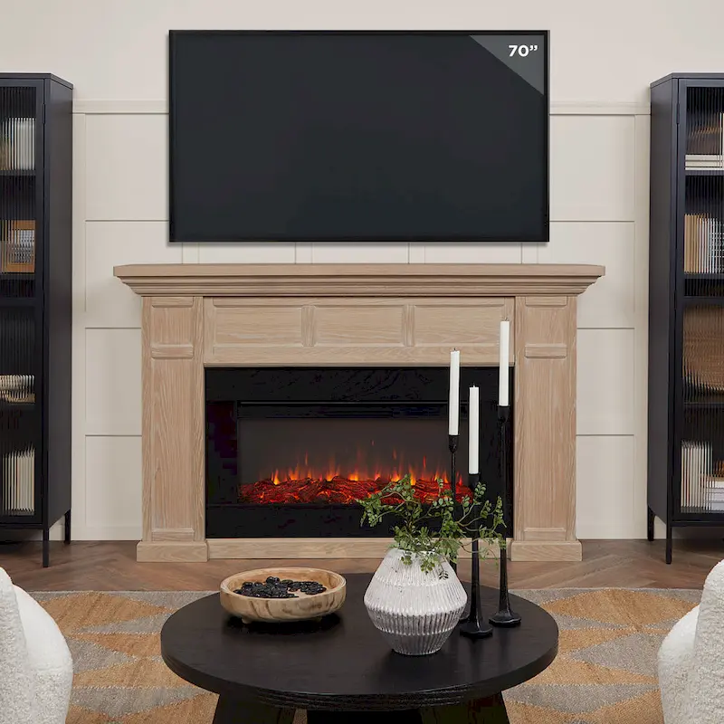 75 Landscape Electric Fireplace