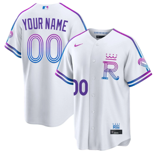 Kansas City Royals White 2026 City Connect  Custom Jersey
