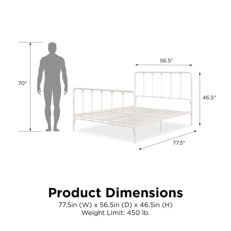 Avenue Greene Sandy Farmhouse Metal Bed