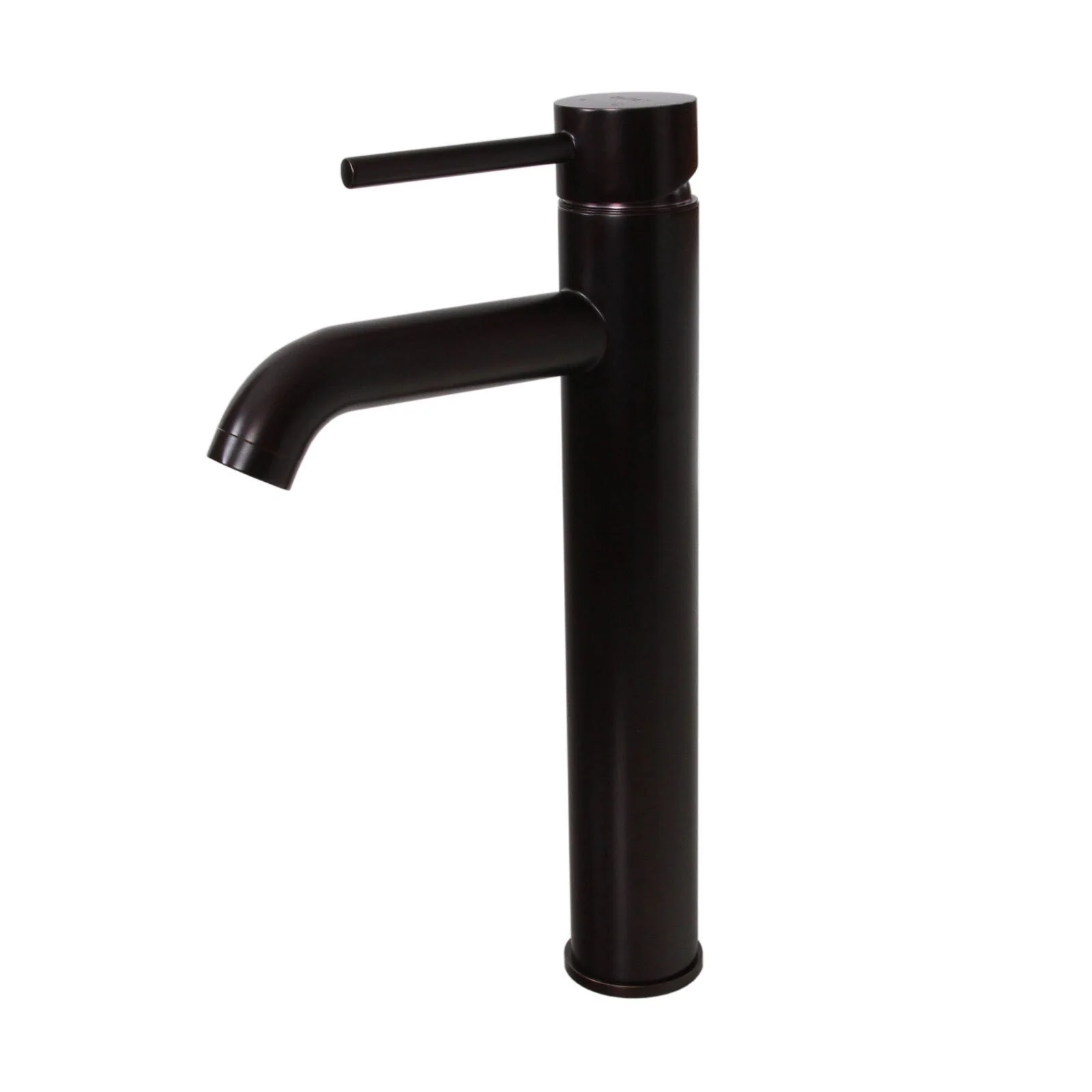 Elite Oil-rubbed Bronze Tall Single-handle Bathroom Vessel Faucet and Pop-up Drain