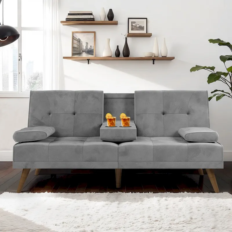 Futon Couch Sofa Bed, Small Sleeper Sofa Chair Loveseat