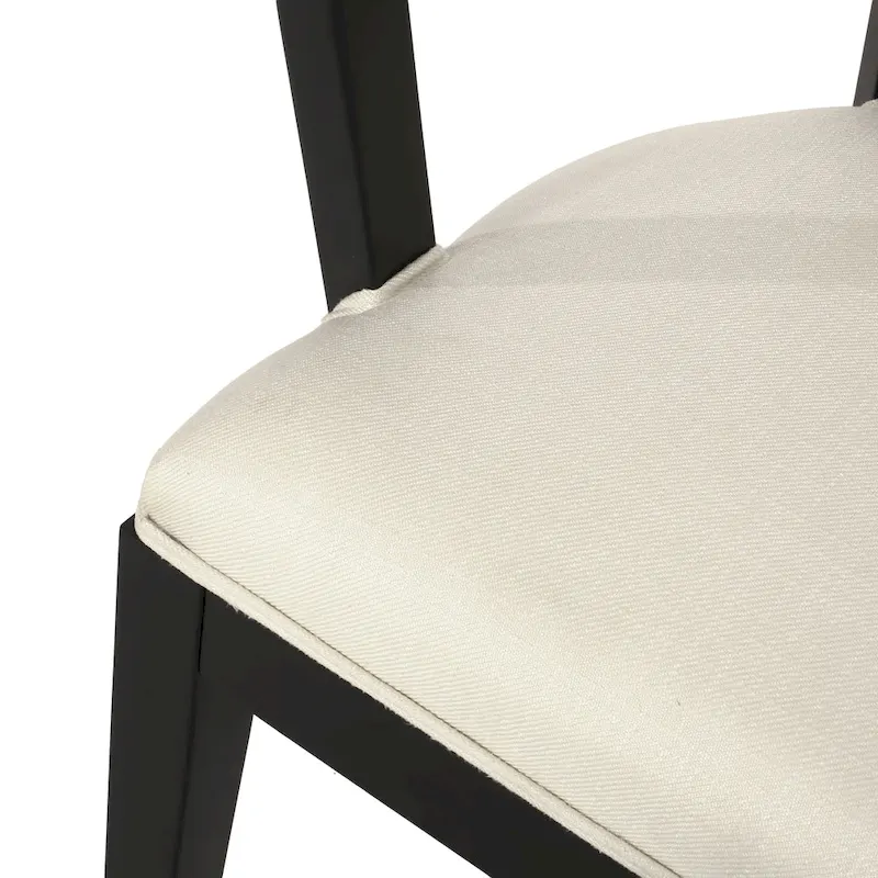Cane Upholstered Rubberwood Dining Chair