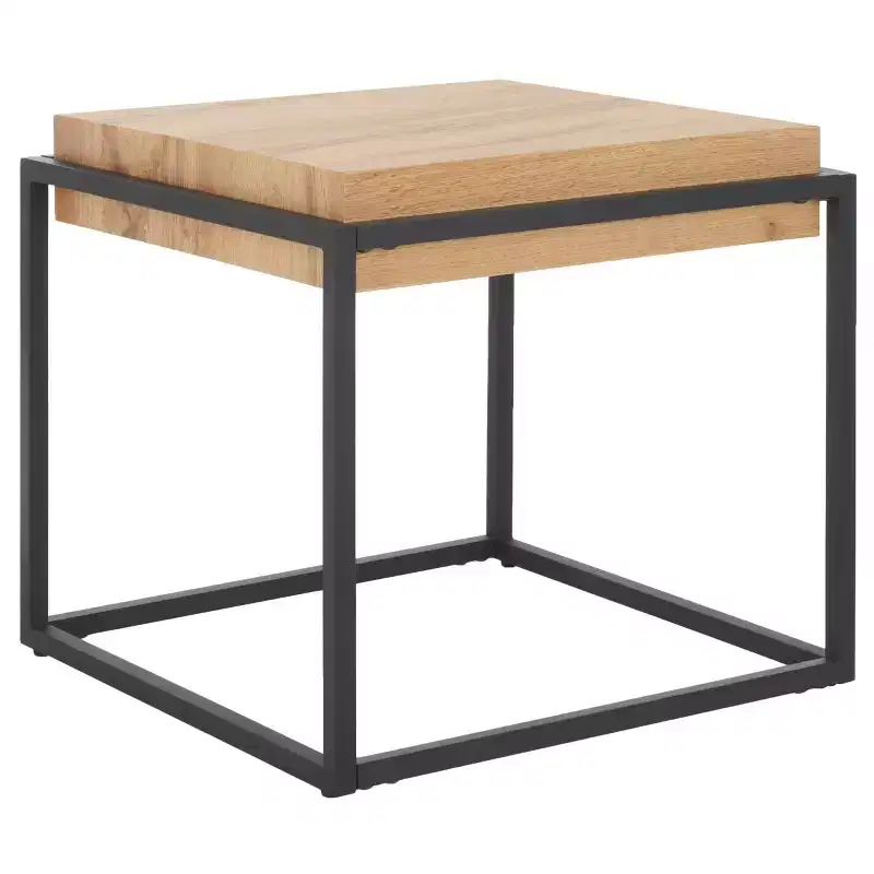 Edgefield End Table - ACC7004A - Natural/Black - Safavieh