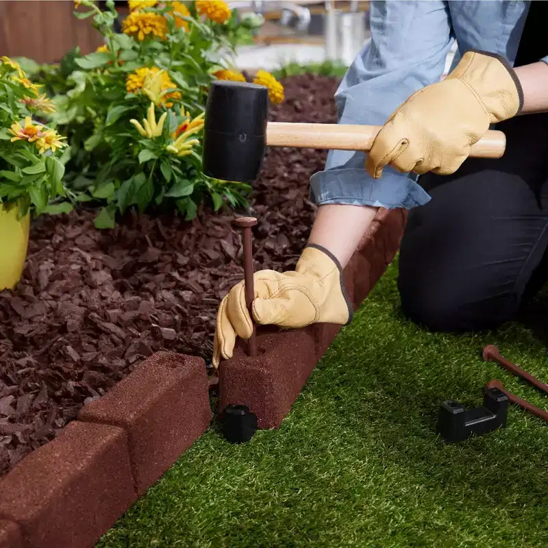 Cobblestone SmartLoc Rubber Landscape Edging