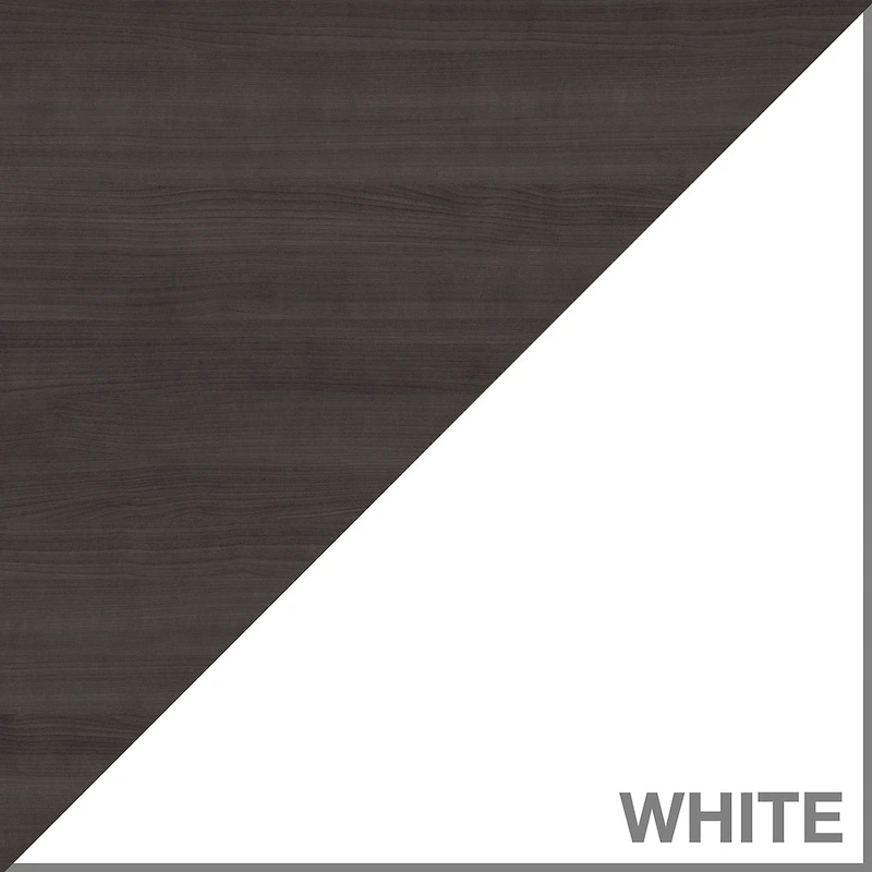 Somerset 72W L Shaped Desk with Hutch, Cabinet and Bookcase in Gray