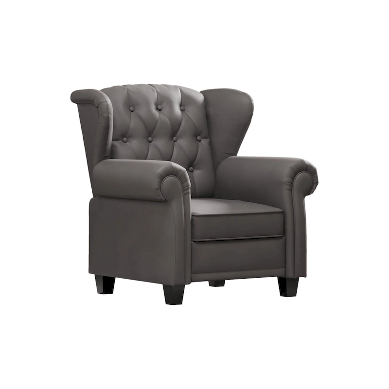Modern Tufted Push Back Tufted Recliner Armchair