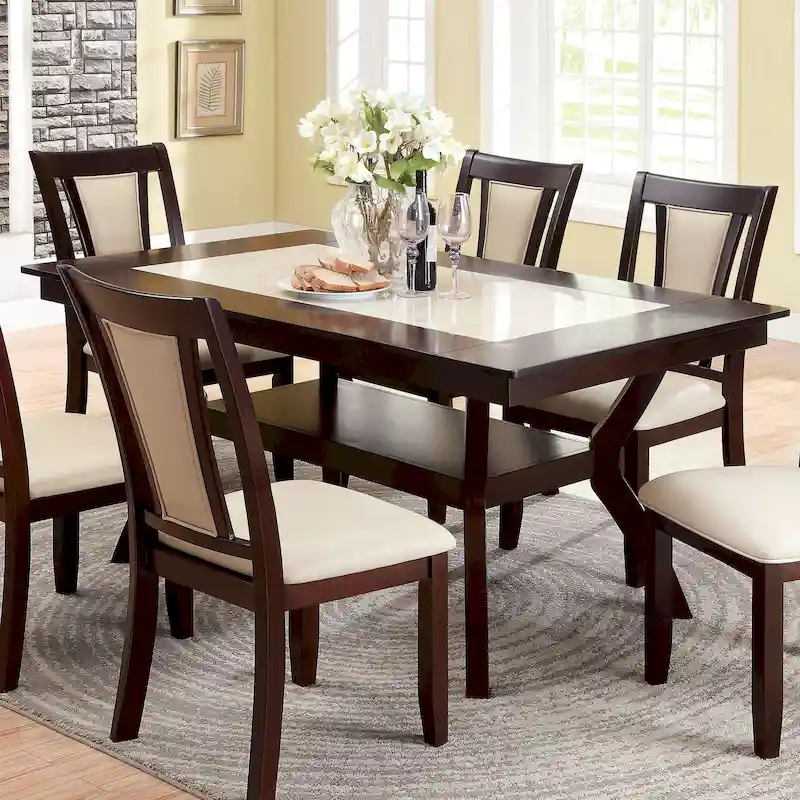 Copper Grove Schmidt 64-inch Wood Dining Table with Shelf