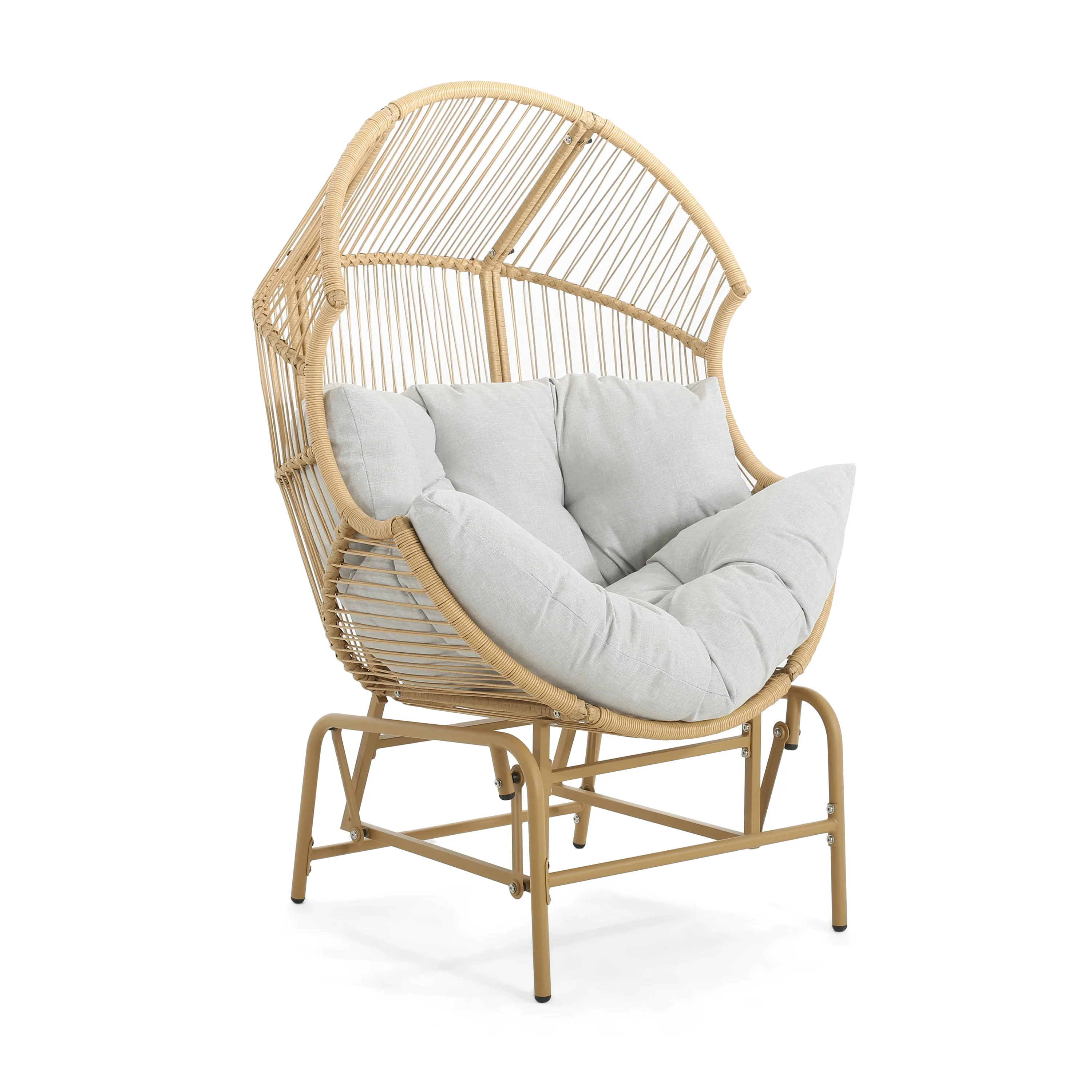 Walker Edison | Palos Outdoor Wicker Glider Chair