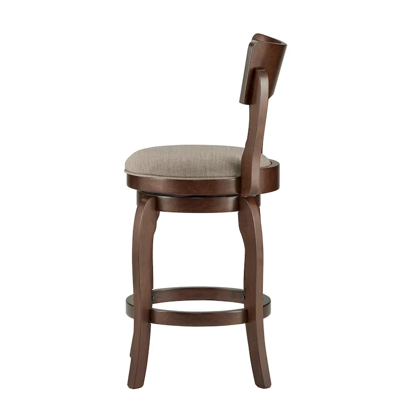 24-inch Brown Counter Height Swivel Stool
