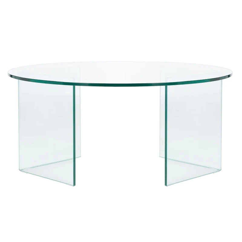 SAFAVIEH Annice Tempered Glass Coffee Table - 35 W x 35 D x 16 H - 35Wx35Dx16H