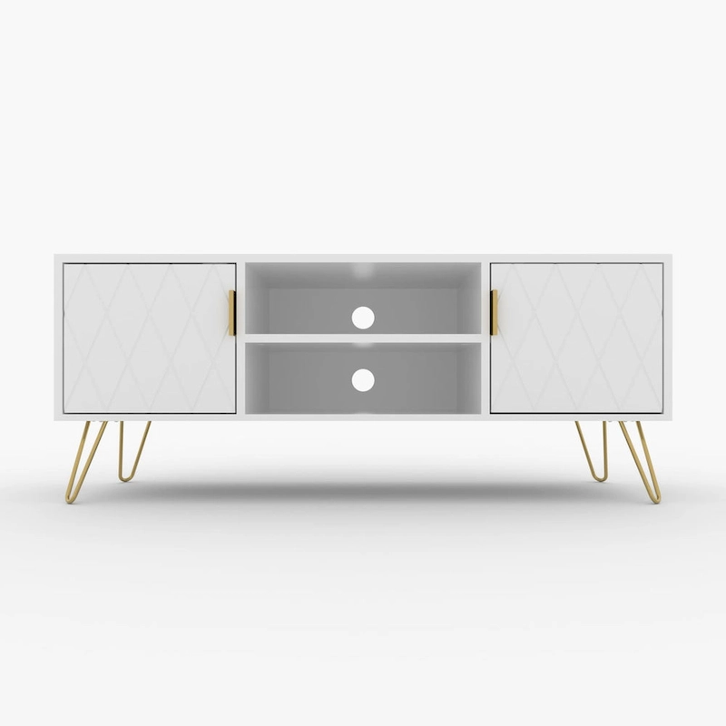 TV Stand TV Console Table Cabinet Wood Entertainment Center