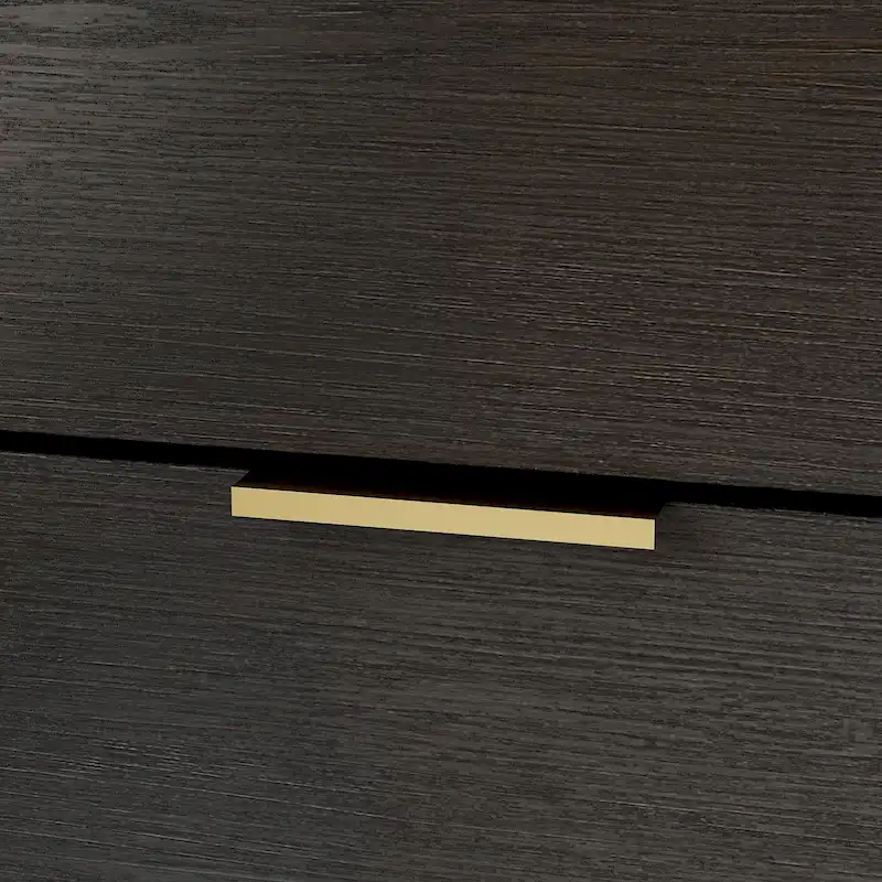 31.5W x 29.7H Wooden Nightstand with 3 Drawer End Table Black Chest