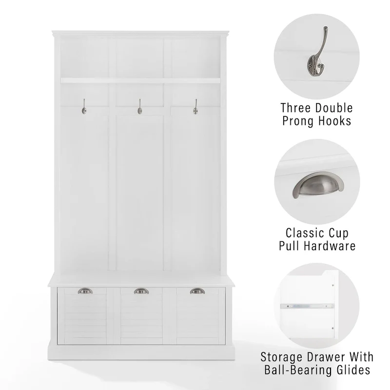 Hall Tree - 42.5W x 18D x 74.13H